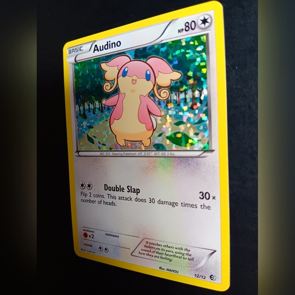 Audino Pokemon Card - 2011 McDonalds Promo Card - 12/12 Rare Holo - Picture 6 of 9